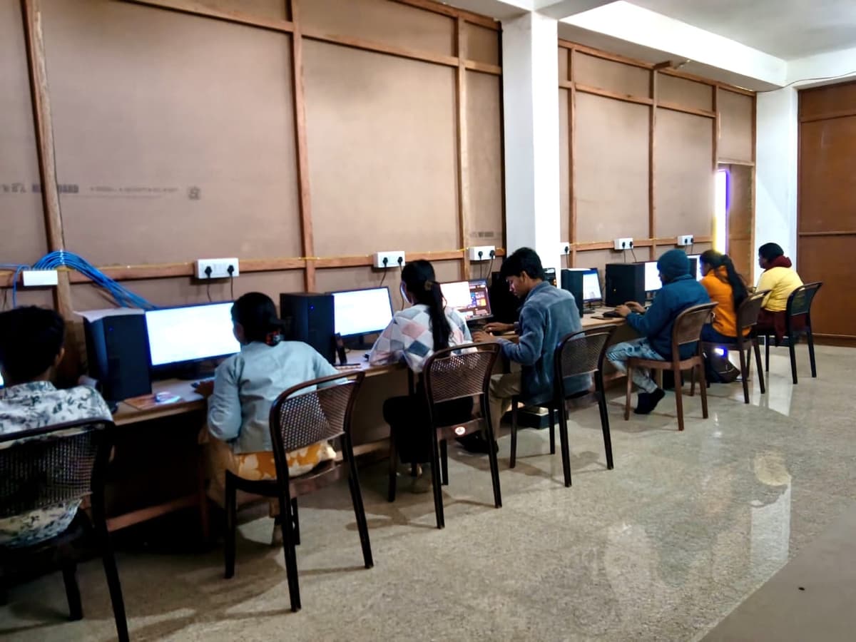 Students in practical training session