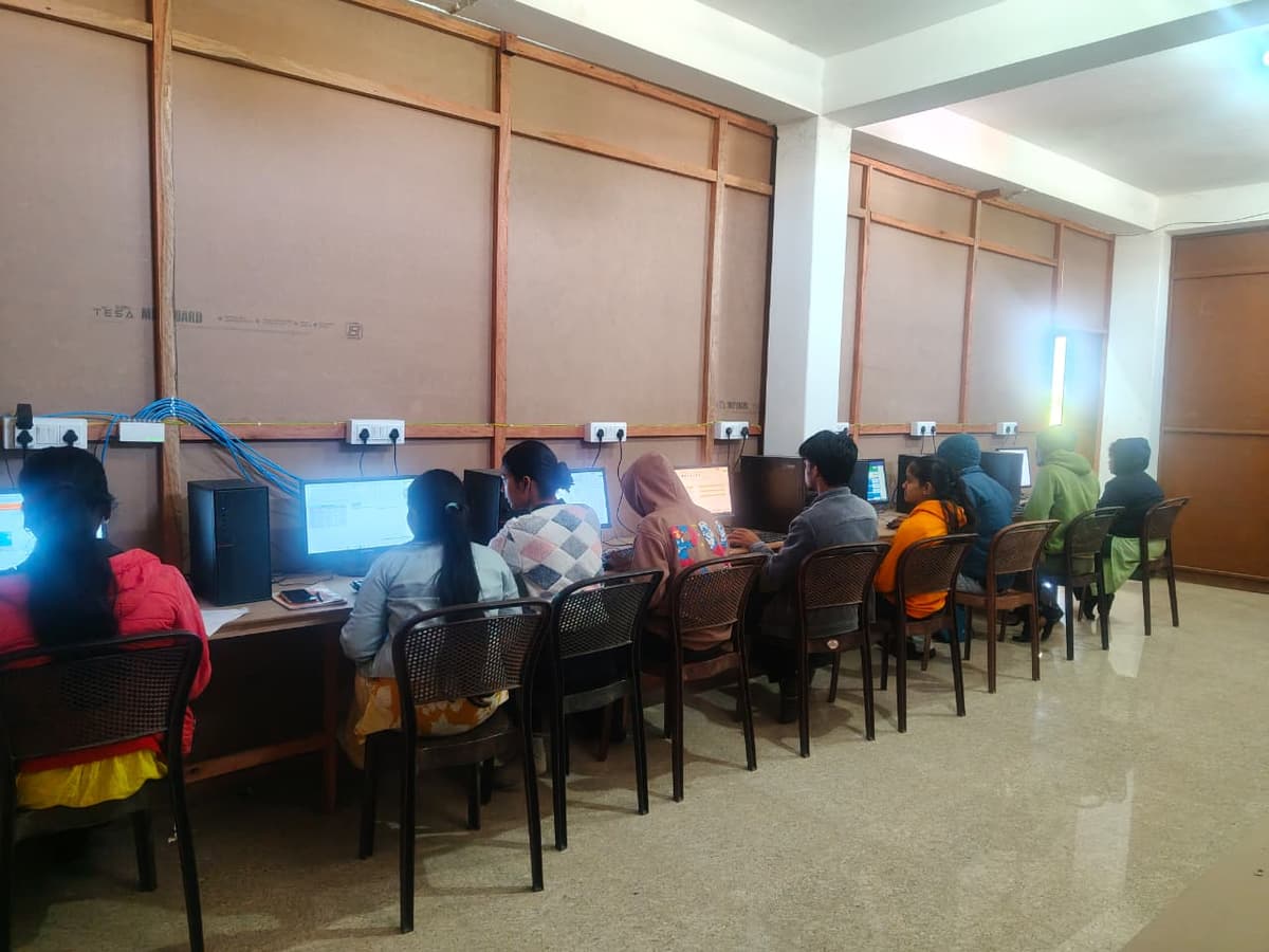 Students in practical training session